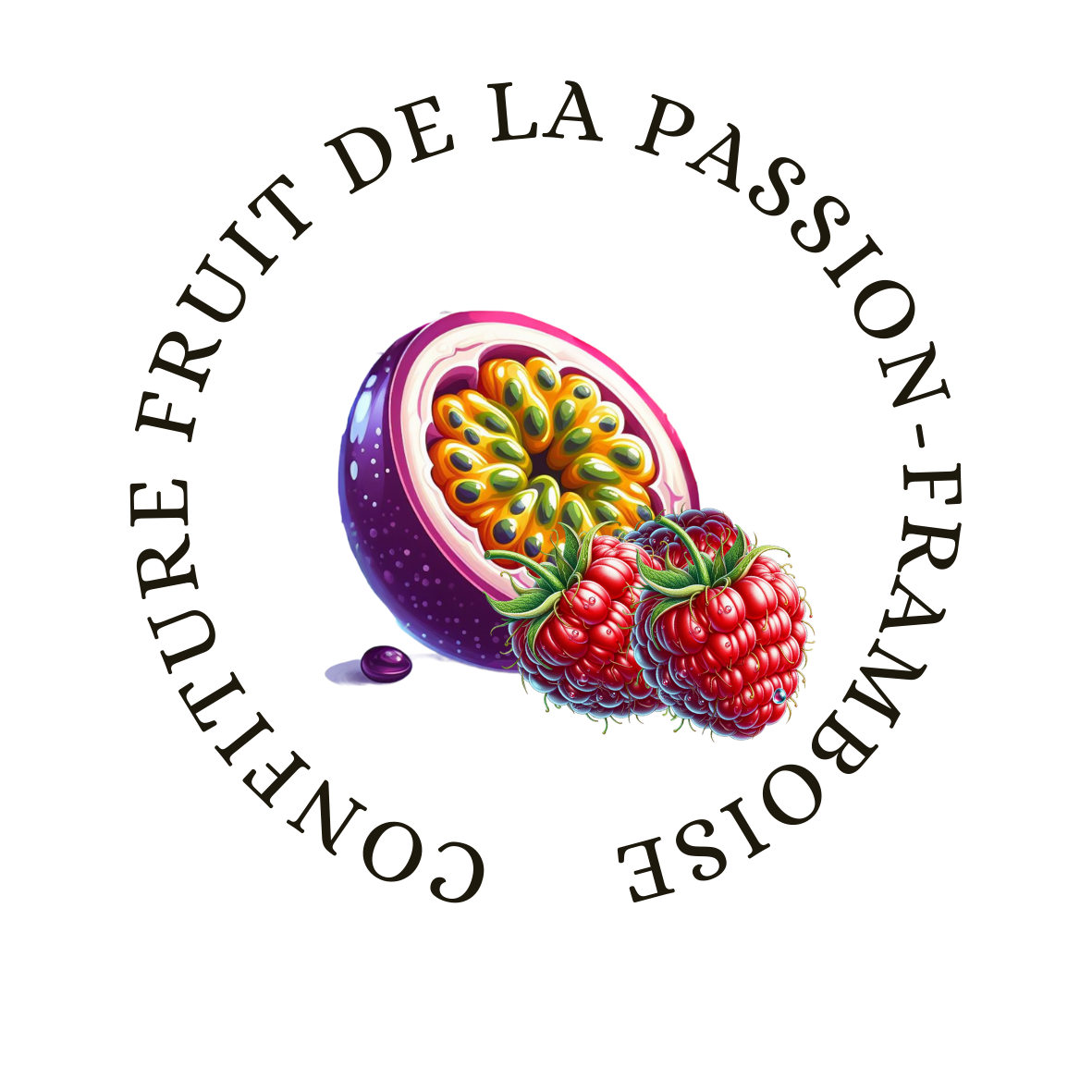 Confiture Fruit de la Passion et Framboise